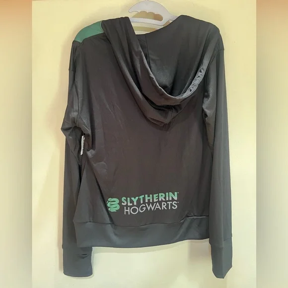 (NWT) HARRY POTTER Universal Studios Slytherin Track Jacket Size L - Picture 3 of 4